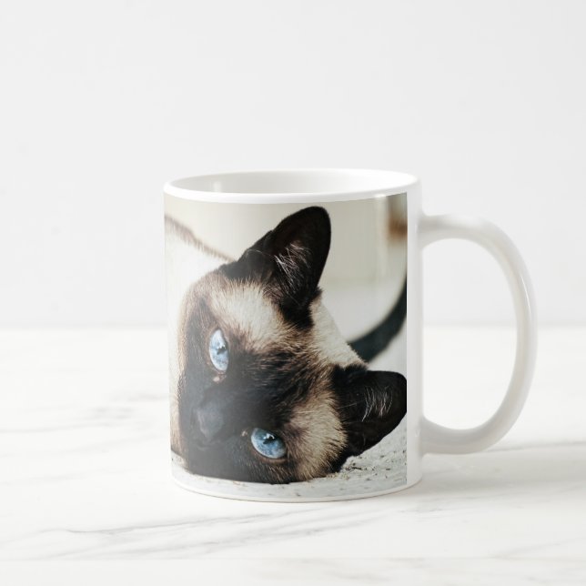 Café Taza de Coffe del gato siamés (Derecha)