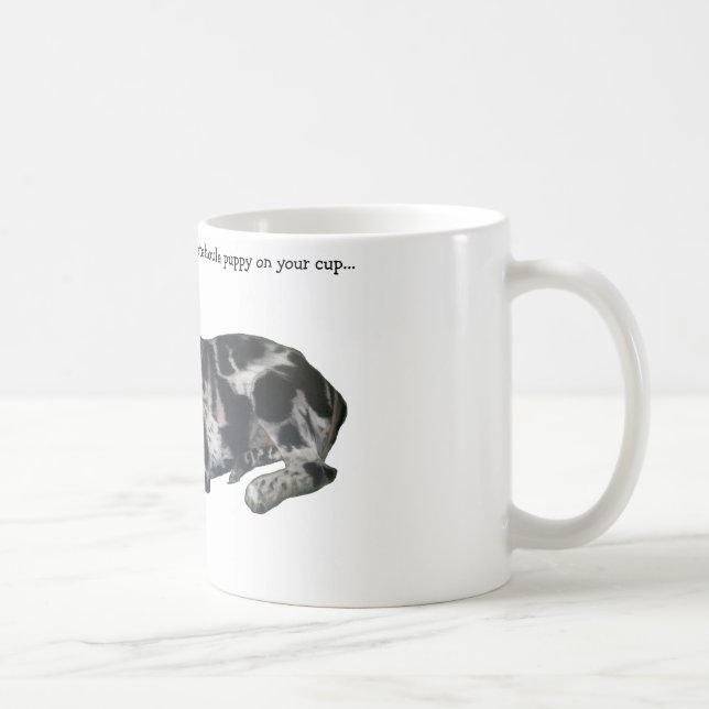 Café Taza de Coffe del perrito de Catahoula (Derecha)