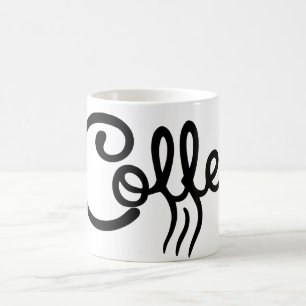 Café Taza de Coffee Script moderna - Padrinos de boda ú