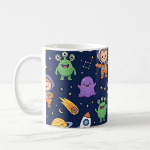 Café Taza de cohete espacial – Patrón de astronauta lin