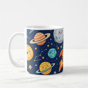 Café Taza de cohete lunar de astronauta – Patrón lindo