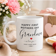 Taza de Colage de Fotos de Abuela Simple y Chic co