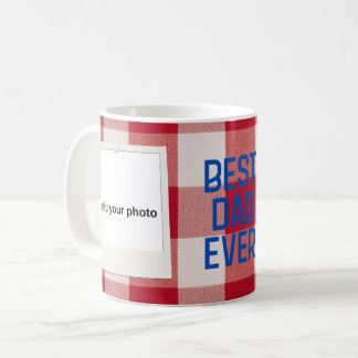 Café Taza de Colage de Fotos de Plaid Rojo de Búfalo 'M