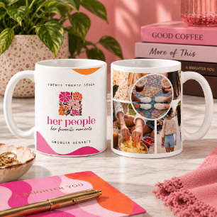 Café Taza de Colage de Fotos Personalizadas para Ella