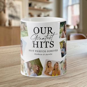 Café Taza de colaje de fotos de grandes éxitos de mejor