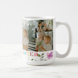 Café Taza de colaje de fotos personalizadas de Pascua