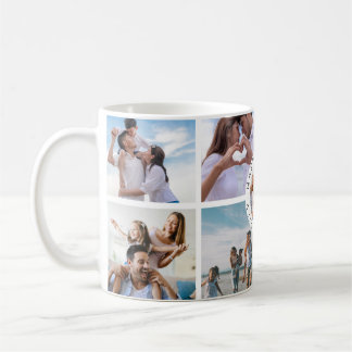 Café Taza de Collage de Fotos de Familia Feliz – Regalo