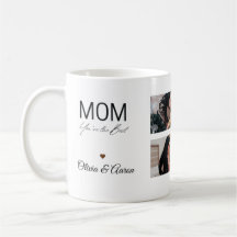 Taza de collage de fotos de la mejor mamá