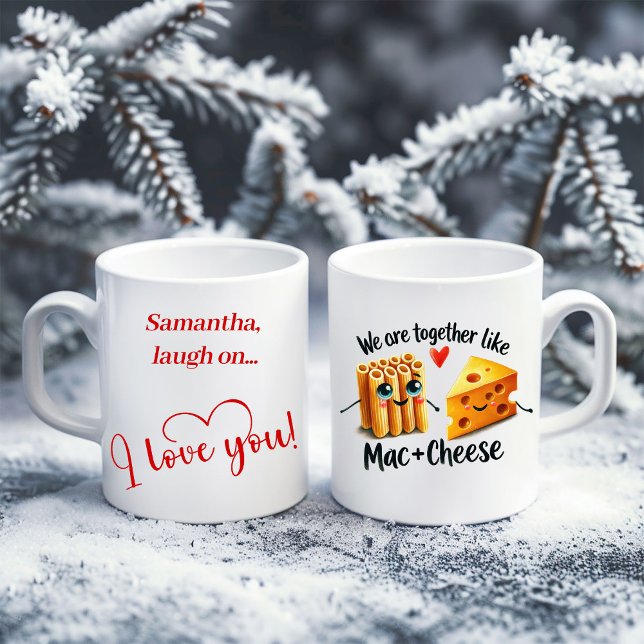 Café Taza De Comida Divertida Personalizada Regalo De T (Personalized Funny Food Mug I Love You Gift)