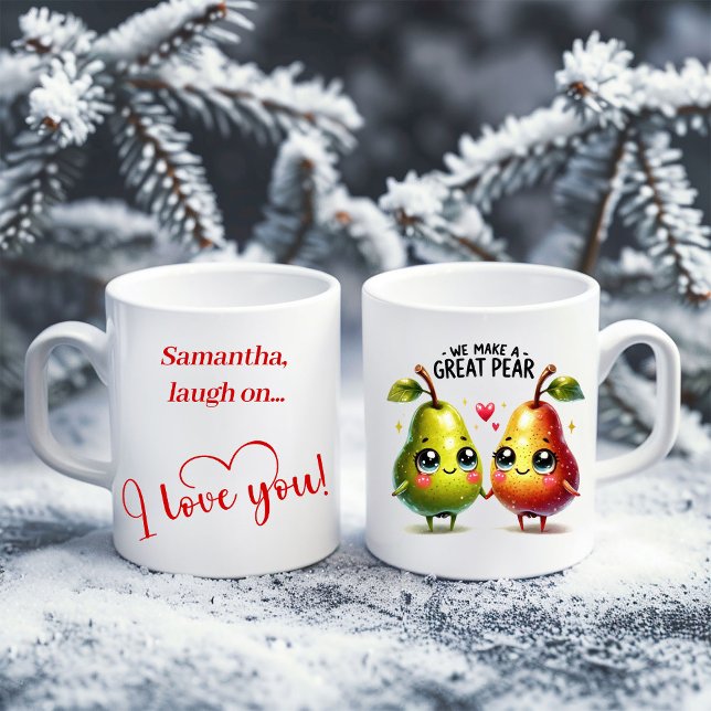 Café Taza De Comida Linda Personalizada Regalo Romántic (Personalized Cute Food Mug Romantic Valentine Gift)