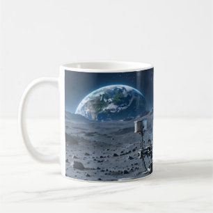 Café Taza de computadora con IA de Rover Lunar Mind