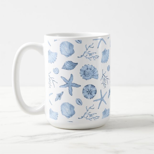 Café Taza de conchas de playa (Izquierda)
