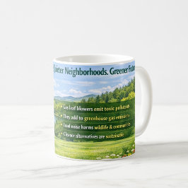 Café Taza de Conciencia Ecológica de Aire Limpio