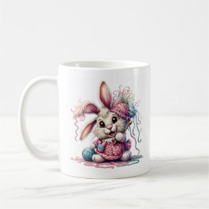 Café Taza de conejo de punto adorable – Conejo amante d