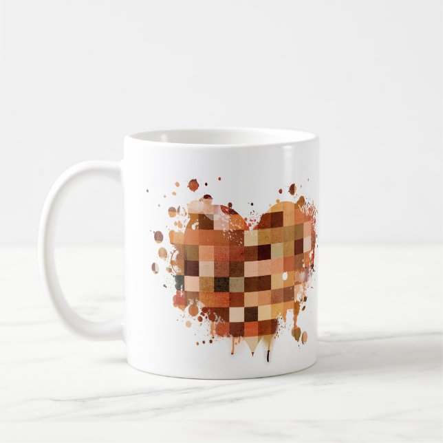 Café Taza de corazón de un mundo (Izquierda)