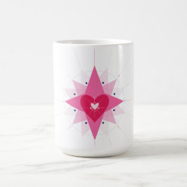 Café Taza de Corazón Ilustración de Corazón de Amor