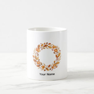 Café Taza de corona de otoño - Regalo elegante de Acció