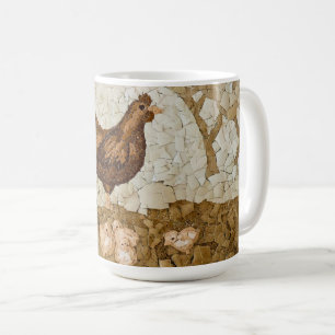 Café Taza de corral de gallinas