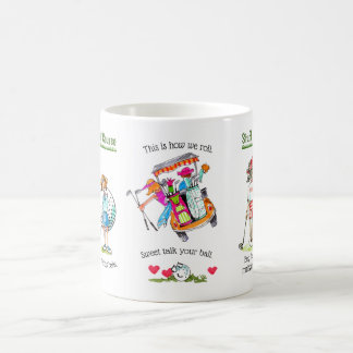 Café Taza de cosas divertidas del campo de golf