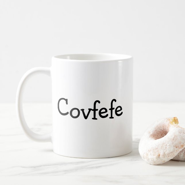 Café Taza de Covfefe (Con donut)