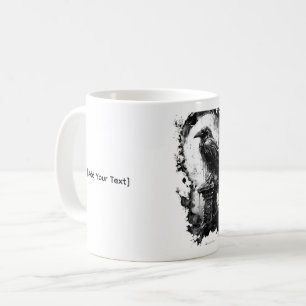 Café Taza de cráneo de cuervo de Heavy Metal Abyssal Ga