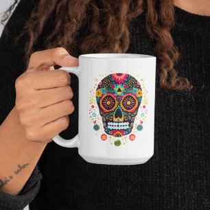 Café Taza de Cráneo Mexicano