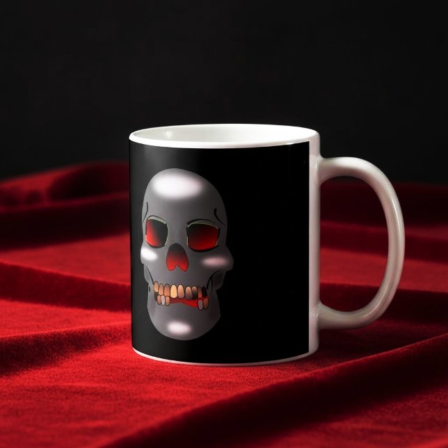 Café Taza de cráneo sonriente (Subido por el creador)