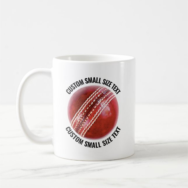 Café Taza de Cricket Personalizada de 330ml Texto de Ta (Izquierda)