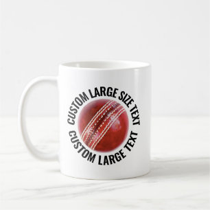 Café Taza de Cricket Personalizada de Gran Tamaño 330ml