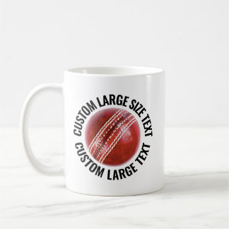 Café Taza de Cricket Personalizada de Gran Tamaño 330ml