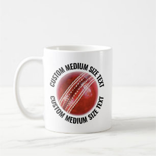Café Taza de Cricket Personalizada de Tamaño Mediano 33