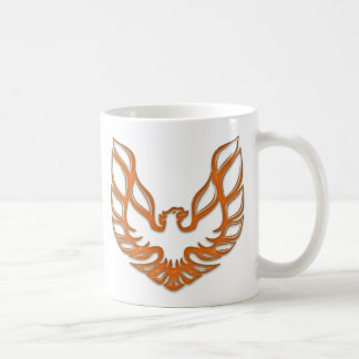 Café Taza de cristal anaranjada de TA - blanco
