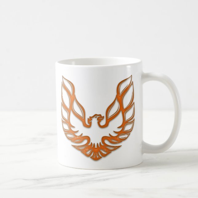 Café Taza de cristal anaranjada de TA - blanco (Derecha)