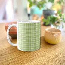 Taza de Cuadros Verde
