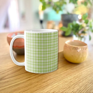 Café Taza de Cuadros Verde