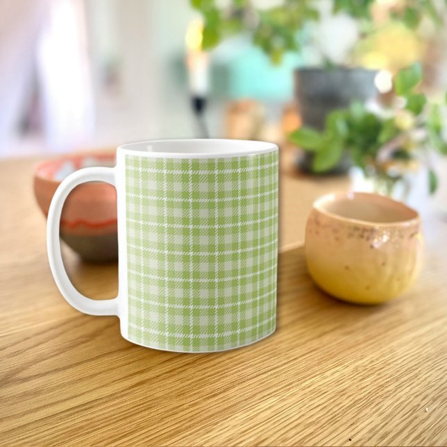Café Taza de Cuadros Verde (Subido por el creador)