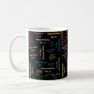 Café Taza de cumpleaños 11 de Octubre