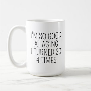 Café Taza de cumpleaños 80, Regalo de cumpleaños 80, Pe