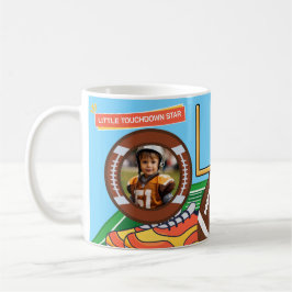 Café Taza de cumpleaños de fútbol Little Touchdown Star