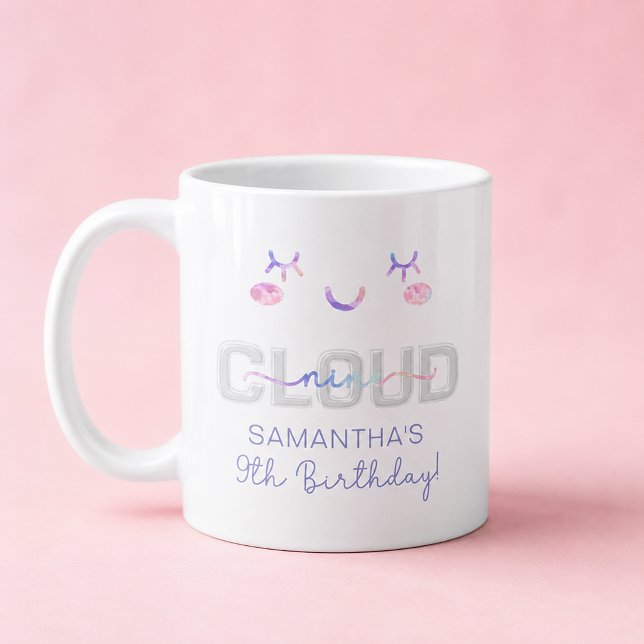 Café Taza de cumpleaños número 9 de Cloud Nine – Regalo (Birthday Mug)
