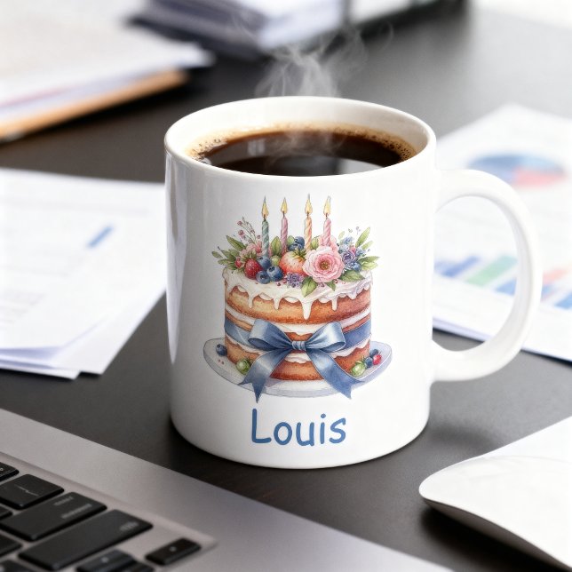 Café Taza de cumpleaños personalizable (Subido por el creador)