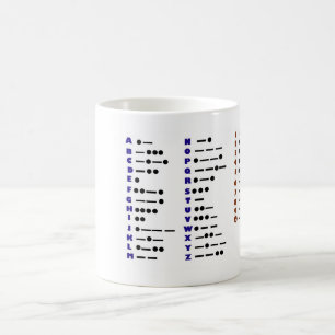 Café Taza de Customizeable del código Morse