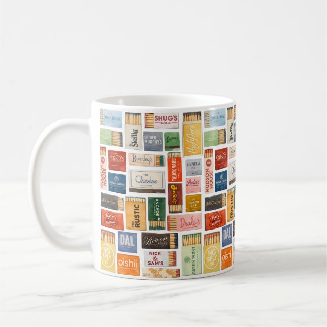 Café Taza de Dallas Matchbook (Izquierda)