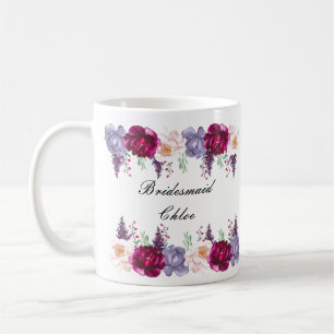 Café taza de dama de honor, taza de novia