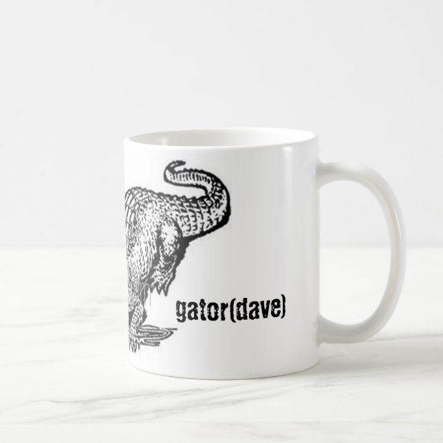 Café taza de dave del cocodrilo (Derecha)