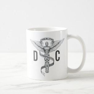 Café Taza de DC del emblema de la quiropráctica