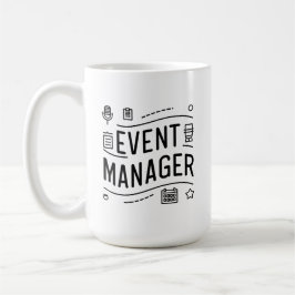 Café Taza de definición de gerente de eventos