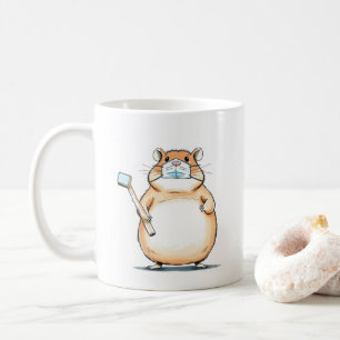 Café Taza de dentista de hámster regordete - Regalo div