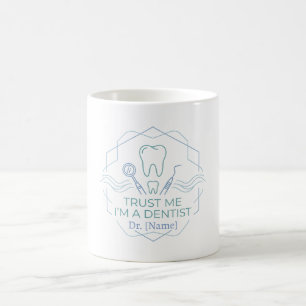 Café Taza de Dentista Minimalista – Dr. [Nombre] Ícono 