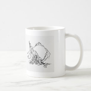 Café Taza de descanso del violinista